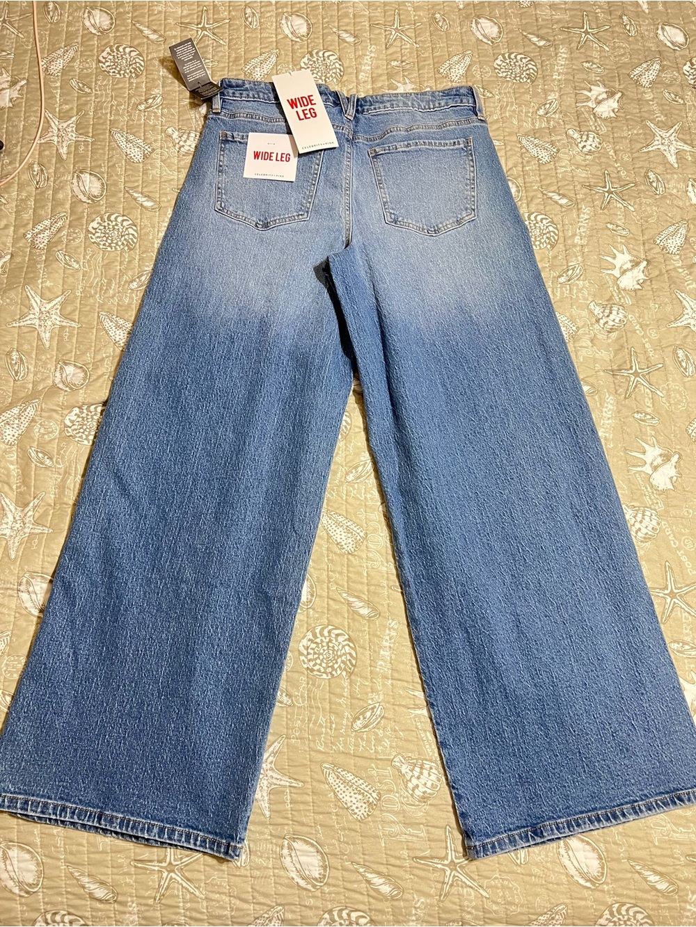 Celebrity Pink Light Blue Wide-Leg Jeans - Picture 3 of 4